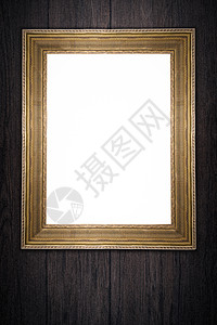 旧图片框照片金属房间镜子插图苦恼艺术墙纸古董木头图片