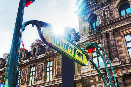 法国巴黎大都会的标志牌旅游博物馆城市运输车站街道交通工具首都旅行都市图片