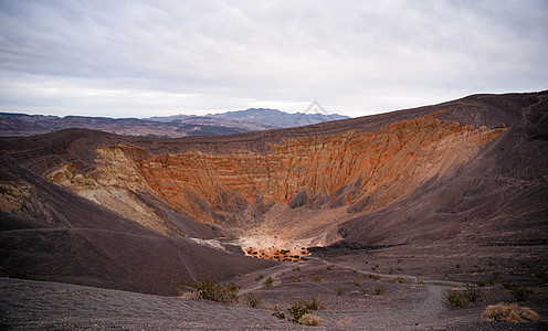 火山山地貌Grapvine山脉死亡谷图片