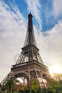 法国巴黎埃菲尔塔吸引力地标铁塔旅行首都建筑金属历史性建筑学城市图片