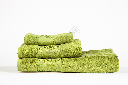 绿色卫生间毛巾图片