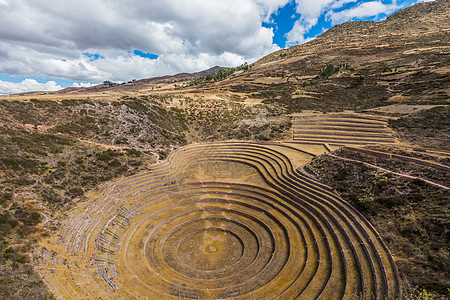 秘鲁安第斯山秘鲁Cuzco名胜海鳗历史性风景梯田地标建筑学旅行山脉考古学图片