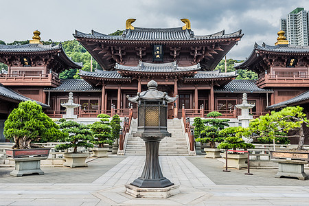 院子 香港九龙建筑学宗教名胜宝塔庭院地标寺庙建筑物风景佛教徒图片