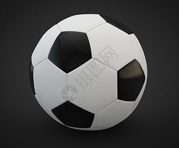 立体足球素材3d 一个足球球的立体背景