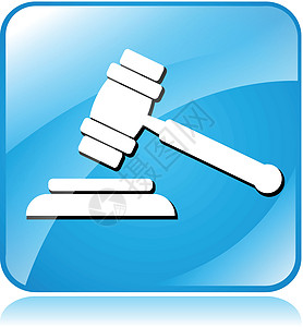拍卖拍卖图标律师犯罪徽章网络法庭锤子正方形标签按钮法律图片