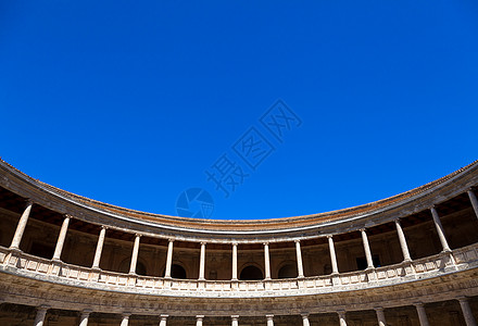 卡洛斯五世宫寺庙天空奢华天堂博物馆蓝色观光旅游地标旅行图片