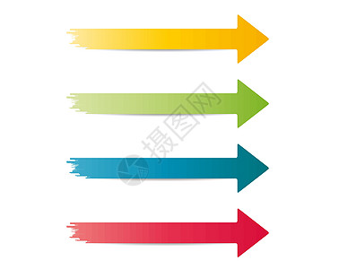 三个不同的箭头收藏贴纸边界插图蓝色标签绿色指针商业圆形图片