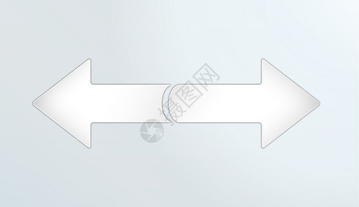 双反向箭头白色网站圆形插图痕迹路线收藏标签红色商业图片