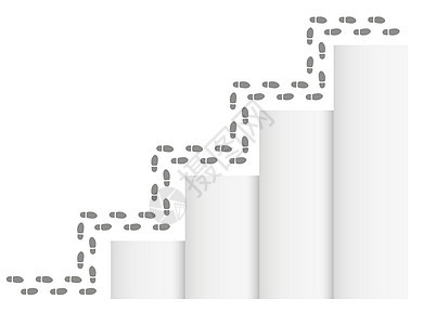 脚印和楼梯背景图片