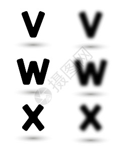 锐利和不锐利的字母字体收藏语言测试打字稿锐化插图眼镜首都学校刻字图片