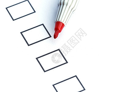 特写空白复选框投票营销清单按钮计算器调查问卷教育白色商业选票图片