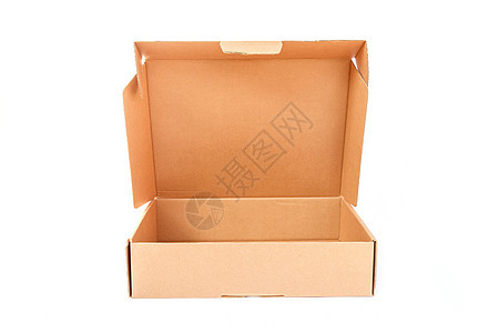 白色背景上的纸框购物正方形包装货物棕色船运贮存纸板店铺纸盒图片