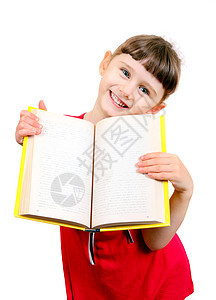 带书的小女孩教育瞳孔娘娘腔手册字典女性孩子幼儿园学校快乐图片