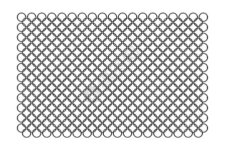 连链围栏插图圆圈白色链环链式边界障碍外壳金属安全图片