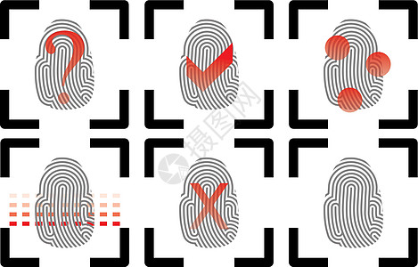 指纹身份密码手指损害隐私扫描犯罪螺纹钥匙环形图片