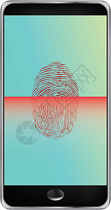 智能电话指纹安全科网络屏幕导航商业触摸屏空白用户电脑药片界面图片