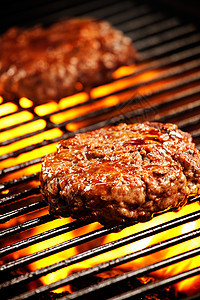 烧烤汉堡红色午餐牛扒棕色晚餐炙烤火焰橙子食物黄色图片