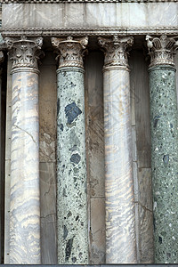 圣马克大教堂入口处的威尼斯大理石柱书信体柱子拱廊入口建筑学首都大理石雕塑故事楣梁图片