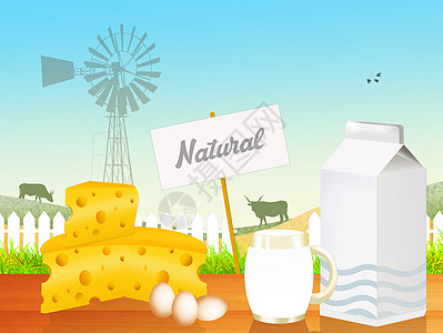 乳奶制品早餐农田卡通片牛奶哺乳动物白色农场插图营养食物图片