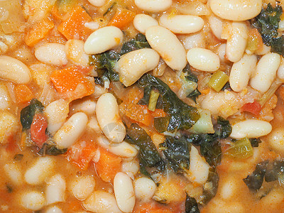 Ribollita 托斯卡纳汤营养洋葱美食面包园艺素食豆子蔬菜食物图片