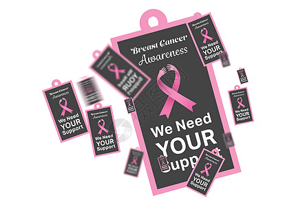 癌症海报提高对乳腺癌癌症认识的海报背景