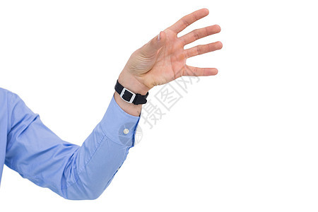 商务人士手握手举手的介绍商务衬衫手势推介会商业蓝色职业手臂人士公司图片