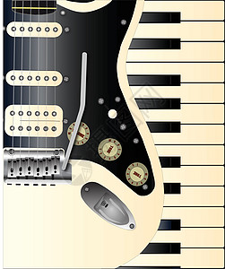 Duo音乐线圈键盘绘画挡泥板钢琴发黄乐器象牙身体摇滚乐图片