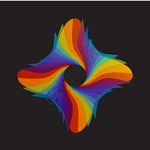 可见光彩色轮轮设计频谱标识创造力彩虹曲线电脑作品紫色行动靛青伽马图片