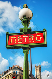 法国巴黎的地铁标志首都交通旅行城市地铁站街道旅游都市图片