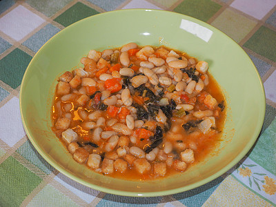 Ribollita 托斯卡纳汤素食蔬菜洋葱食物面包营养园艺豆子美食图片