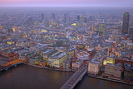 日落时伦敦屋顶观景全景与城市建筑旅行景观王国英语吸引力历史性天际历史地标建筑学图片