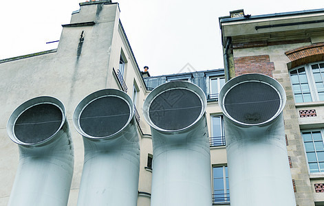 巴黎蓬皮杜博物馆的管道艺术博物馆管子旅游中心工业文化旅行建筑学纪念碑图片