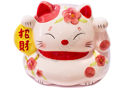 马涅基  尼科运气招财猫泥塑静物陶瓷财富销售欢迎微笑文化图片