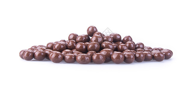 巧克力球 背景中的巧克力球白色团体棕色甜点牛奶可可圆形小吃礼物美食图片