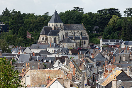 美丽的中世纪村庄 法国卢瓦尔谷安博伊思文化旅游旅行房子住宅景观建筑学历史性城市教会图片