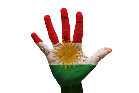 Kurdistan 棕榈旗图片