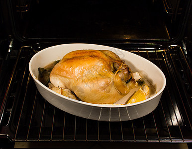 烤炉煮鸡肉柠檬农场餐厅洋葱家禽烘烤盘子托盘烤箱翅膀图片