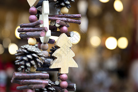 圣诞市场装饰品团体商业绿色季节工艺庆典图片