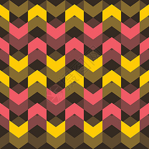 黄色和粉色波浪图案背景 vecto艺术正方形几何墙纸橙子插图作品推介会马赛克立方体图片