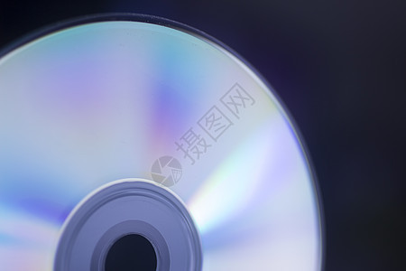 cd dvd 磁盘下侧闪亮的特写宏照片图片