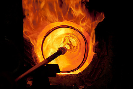 玻璃吹光工艺火焰管子烧伤工具艺术治疗温度持有者烤箱手工图片