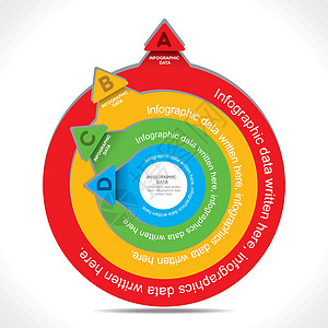 创意箭头信息图形设计 vecto标签数字数据销售商业网络插图报告收藏推介会图片