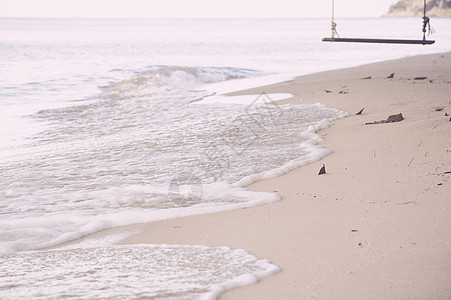 沙沙滩上柔软的海浪旅行假期海洋太阳热带支撑海滩阳光海岸风景图片