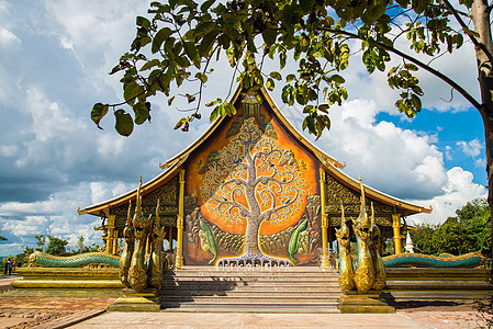 泰国寺庙金子信仰建筑学传统冥想文化精神古董教会旅行图片