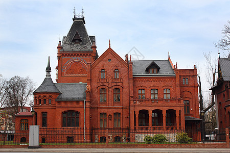 莱格尼察纪念碑城市地标红色历史性住宅建筑学图片