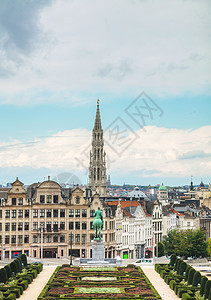 比利时布鲁塞尔概览 比利时布鲁塞尔历史地标旅行首都城市天空景观建筑学荷卢经济图片