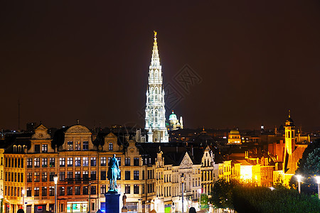比利时布鲁塞尔概览 比利时布鲁塞尔城市经济建筑学雕像旅游天空天际联盟景观建筑图片