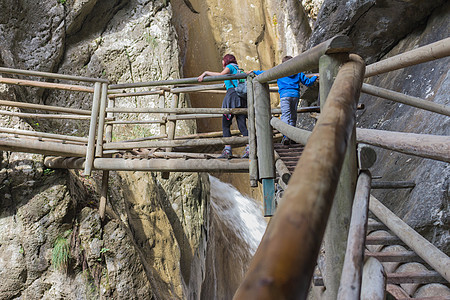 巴伦支茨克拉姆途径走廊楼梯巨石山脉石头旅游岩石梯子踪迹图片