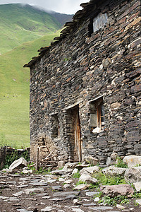 格鲁吉亚乌舒古利 格鲁吉亚 欧洲山脉房屋旅行旅游风景岩石小屋建筑物村庄乡村图片