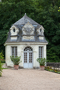 法国卢瓦尔谷花园和城堡恶棍胡同花园盒子灌木公园草本植物生长树篱衬套图片
